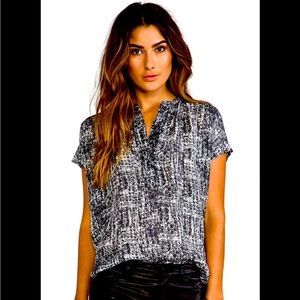 VINCE front placket 100%SILK size XS blouson